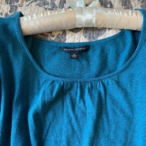 BANANA REPUBLIC 100% cotton sweater | | teal
